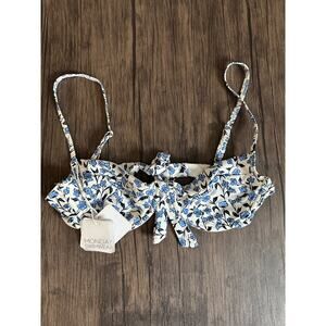 Monday Swimwear Maui Top in Paper Floral Womans Small NWT